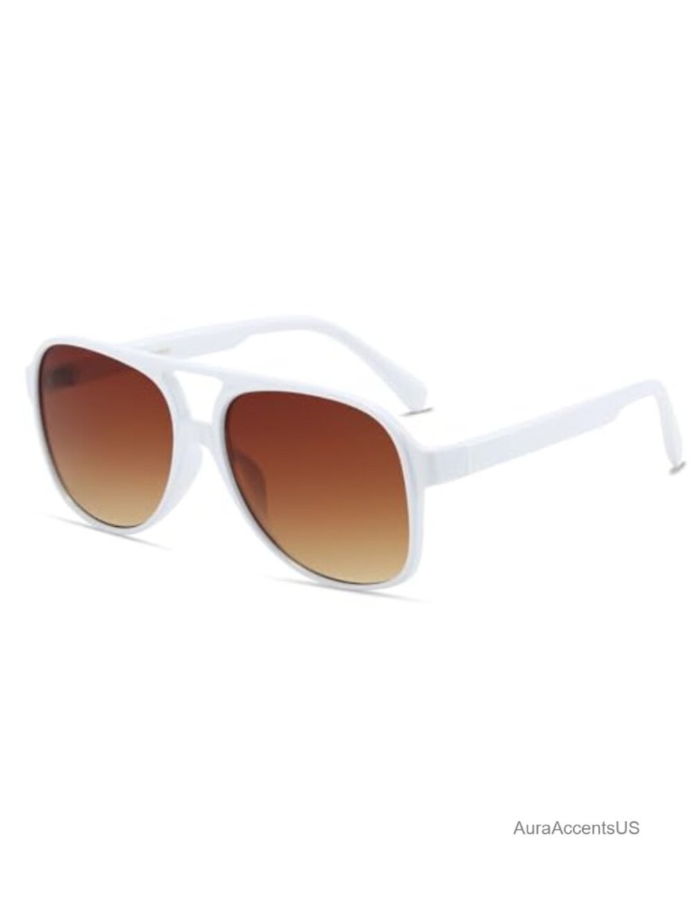 Oversized Square Aviator Sunglasses UV Protection Retro 70s